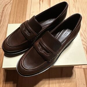 New Women’s Open Edit Collier Penny Loafer Brown Chocolate 8.5